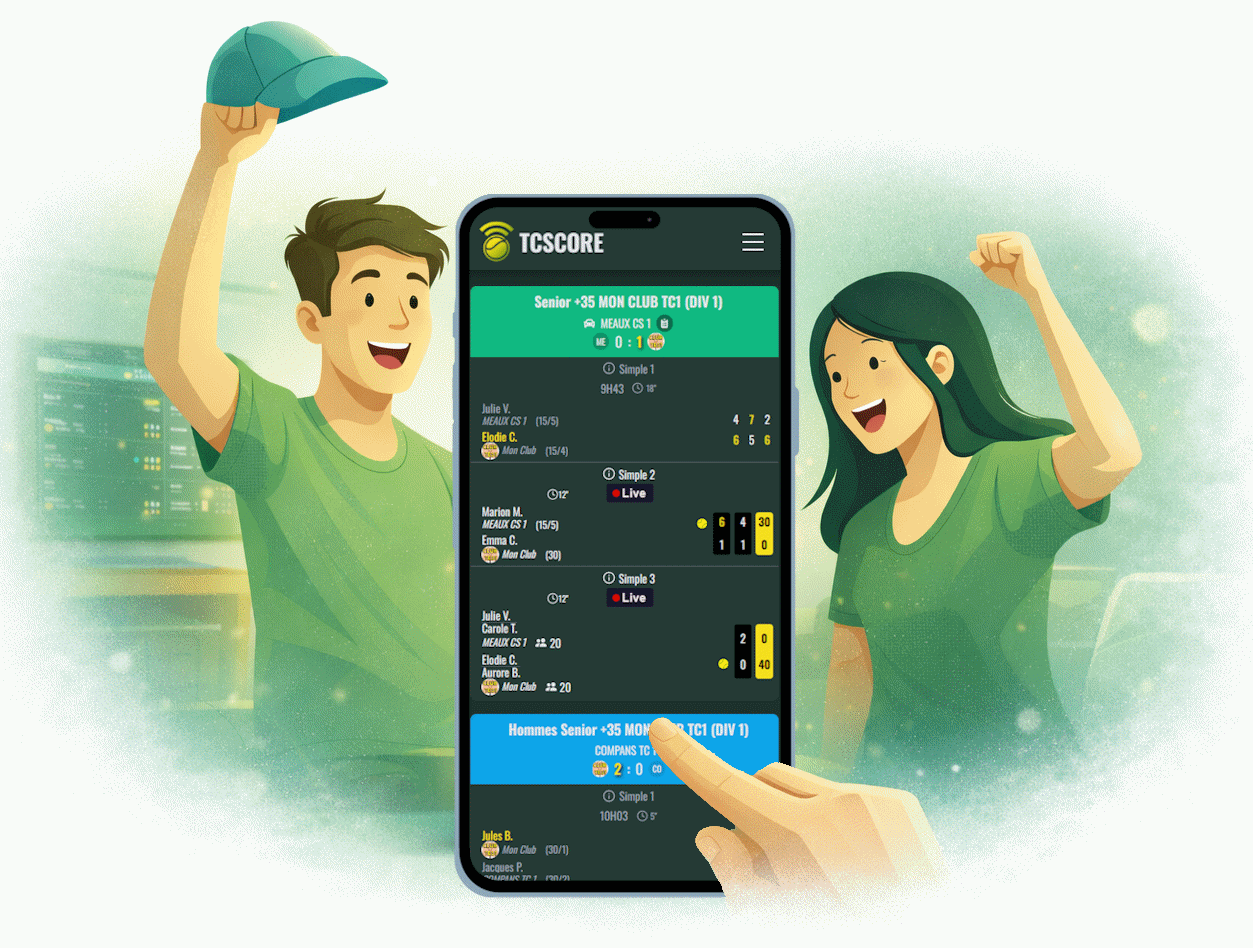 Partagez vos scores en live