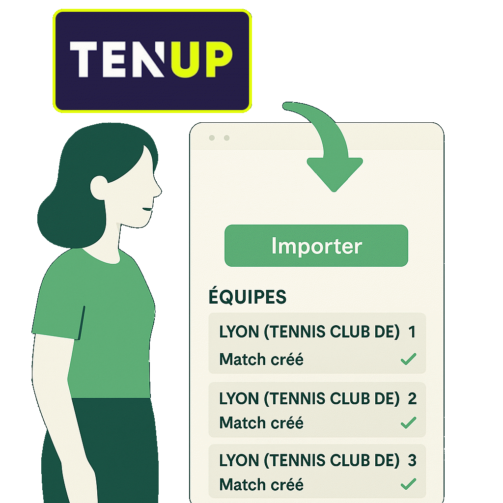 Importer les matchs de rencontres par équipes